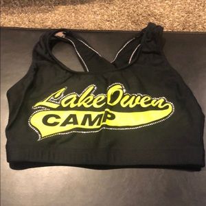 Lake Owen camp sports bra